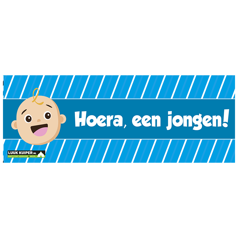 Spandoek Hoera Een Jongen Luuk Kuiper Verhuur